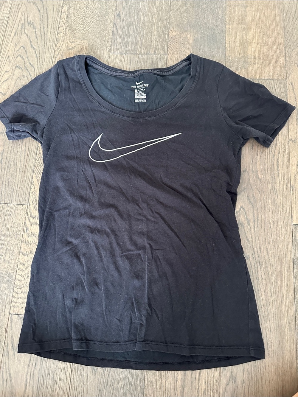 Nike Black Short Sleeve Swoosh Tee